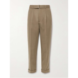OFFICINE GEENEERALE 휴고 Hugo Tapered Belted Cotton-Blend Corduroy Suit Trousers 1647597314272390