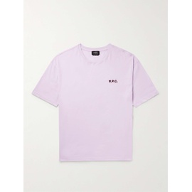 아페쎄 A.P.C. Joachim Logo-Flocked Cotton-Jersey T-Shirt 1647597314341335
