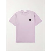 스톤아일랜드 STONE ISLAND Logo-Appliqued Garment-Dyed Cotton-Jersey T-Shirt 1647597314388784