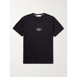 스톤아일랜드 STONE ISLAND Archivio Embroidered Logo-Print Cotton-Jersey T-Shirt 1647597314389988