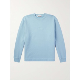 스톤아일랜드 STONE ISLAND Logo-Embroidered Cotton-Jersey Sweatshirt 1647597314389991