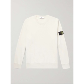 스톤아일랜드 STONE ISLAND Logo-Appliqued Garment-Dyed Cotton-Jersey Sweatshirt 1647597314416606