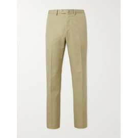 CARUSO Aida Tapered Cotton and Linen-Blend Suit Trousers 1647597314513228