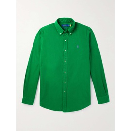 폴로 랄프 로렌 POLO RALPH LAUREN Button-Down Collar Logo-Embroidered Cotton-Flannel Shirt 1647597314525224