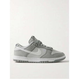 NIKE Dunk Low LX Leather and Suede-Trimmed Drill Sneakers 1647597314615435