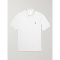 브루넬로 쿠치넬리 BRUNELLO CUCINELLI Logo-Print Cotton-Pique Polo Shirt 1647597314652194