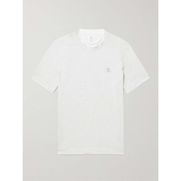 브루넬로 쿠치넬리 BRUNELLO CUCINELLI Slim-Fit Layered Logo-Embroidered Cotton-Jersey T-Shirt 1647597314652206