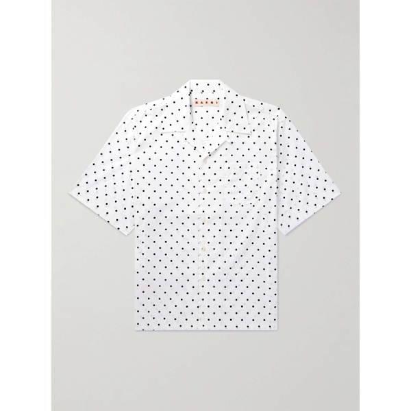 마르니 마르니 MARNI Convertible-Collar Polka-Dot Cotton-Poplin Shirt 1647597314680120