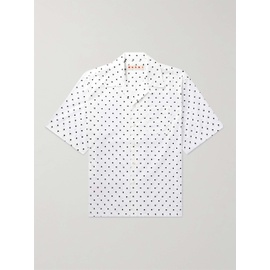 마르니 MARNI Convertible-Collar Polka-Dot Cotton-Poplin Shirt 1647597314680120