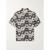 FOLK Camp-Collar Printed Linen Shirt 1647597314767362