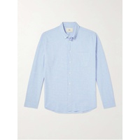 FOLK Button-Down Collar Cotton and Linen-Blend Shirt 1647597314767424