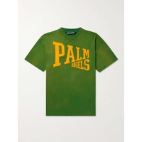 팜엔젤스 PALM ANGELS Logo-Print Cotton-Jersey T-Shirt 1647597314824504