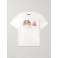 팜엔젤스 PALM ANGELS Logo-Print Cotton-Jersey T-Shirt 1647597314824545