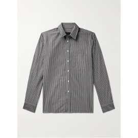 NILI LOTAN Finn Striped Cotton-Poplin Shirt 1647597314832350