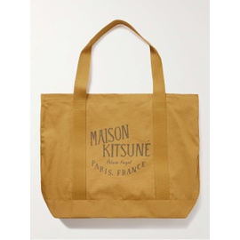 MAISON KITSUNEE Palais Royal Logo-Print Cotton-Canvas Tote Bag 1647597314834106