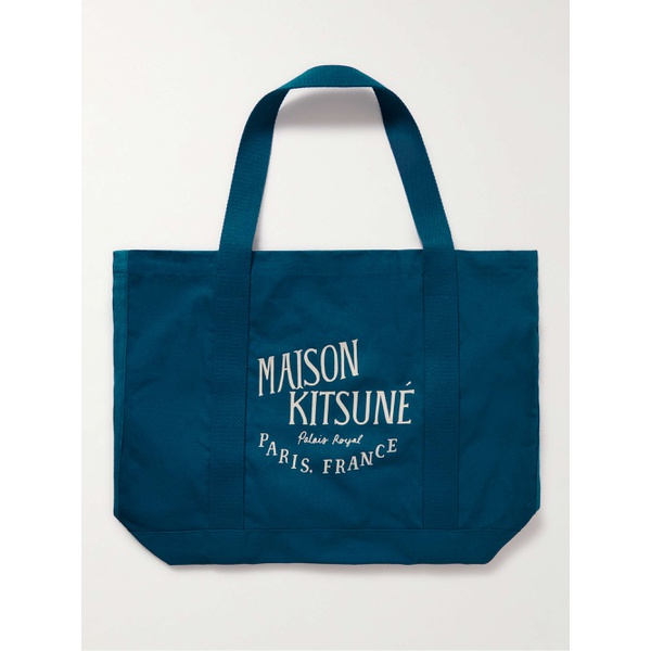 메종키츠네 MAISON KITSUNEE Palais Royal Logo-Print Cotton-Canvas Tote Bag 1647597314834227
