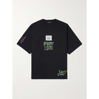 아크네 스튜디오 ACNE STUDIOS Exford Scribble Printed Cotton-Jersey T-Shirt 1647597314861693