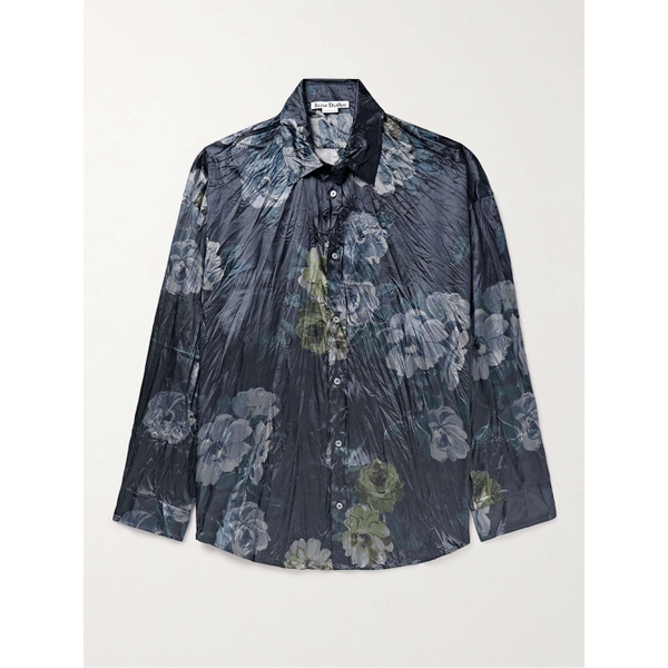 아크네스튜디오 아크네 스튜디오 ACNE STUDIOS Setar Oversized Floral-Print Crinkled-Satin Shirt 1647597314882157
