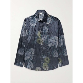 아크네 스튜디오 ACNE STUDIOS Setar Oversized Floral-Print Crinkled-Satin Shirt 1647597314882157