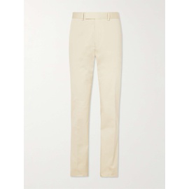 KINGSMAN Straight-Leg Pleated Cotton-Blend Twill Suit Trousers 1647597314941545