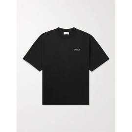 오프화이트 OFF-WHITE Lunar Arrow Logo-Print Cotton-Jersey T-Shirt 1647597315003157
