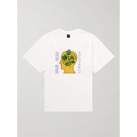 브레인 데드 BRAIN DEAD Nature Nurture Printed Cotton-Jersey T-Shirt 1647597315295047