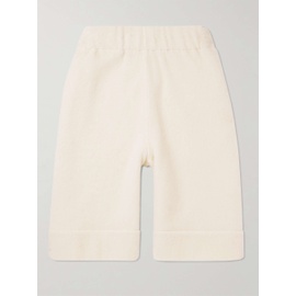 질샌더 JIL SANDER Wide-Leg Brushed Alpaca and Cotton-Blend Shorts 1647597315415351