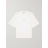 마르니 MARNI Logo-Print Cotton-Jersey T-Shirt 1647597315429136
