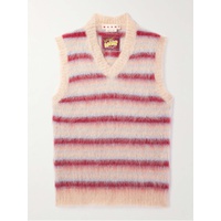 마르니 MARNI Brushed Striped Mohair-Blend Sweater Vest 1647597315429296