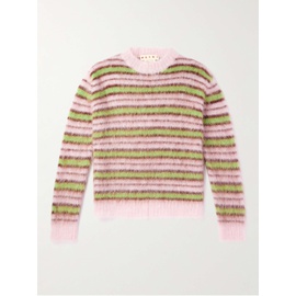 마르니 MARNI Striped Mohair-Blend Sweater 1647597315430625