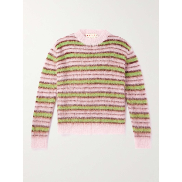 마르니 마르니 MARNI Striped Mohair-Blend Sweater 1647597315430625