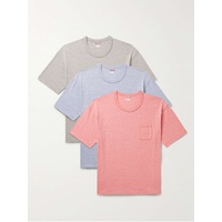 비즈빔 VISVIM Sublig Jumbo Three-Pack Slub Cotton-Blend Jersey T-Shirts 1647597315465709