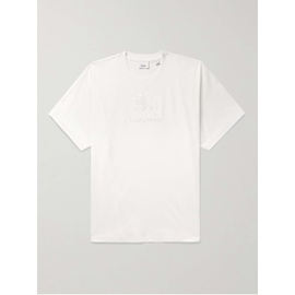 버버리 BURBERRY Logo-Embroidered Cotton-Jersey T-Shirt 1647597315520516