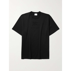 버버리 BURBERRY Logo-Embroidered Cotton-Jersey T-Shirt 1647597315520544