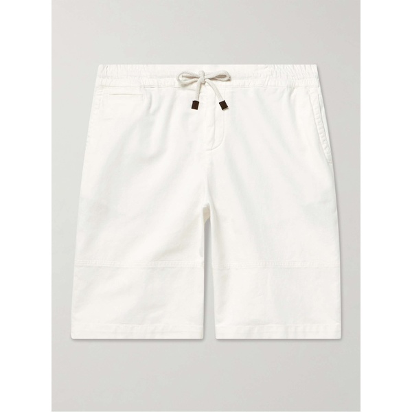  브루넬로 쿠치넬리 BRUNELLO CUCINELLI Straight-Leg Stretch-Cotton and Linen-Bend Bermuda Shorts 1647597315536374
