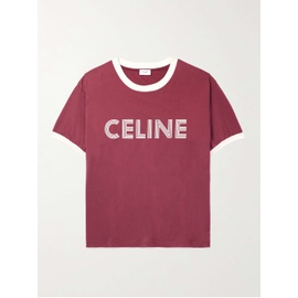 CELINE HOMME Slim-Fit Logo-Print Cotton-Jersey T-Shirt 1647597315565935