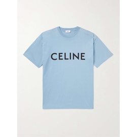 CELINE HOMME Logo-Print Cotton-Jersey T-Shirt 1647597315581639