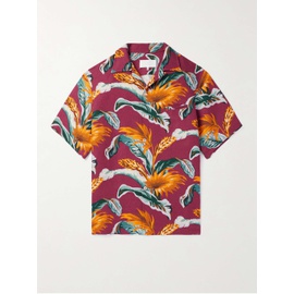 메종마르지엘라 MAISON MARGIELA Camp-Collar Printed Linen and Cotton-Blend Shirt 1647597315634540