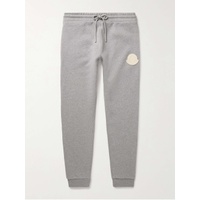 몽클레어 MONCLER Slim-Fit Tapered Logo-Appliqued Cotton-Jersey Sweatpants 1647597315639006