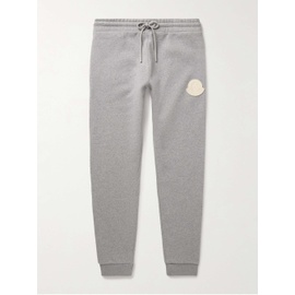 몽클레어 MONCLER Slim-Fit Tapered Logo-Appliqued Cotton-Jersey Sweatpants 1647597315639006