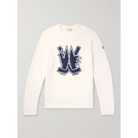 몽클레어 MONCLER Logo-Appliqued Cotton-Jersey Sweatshirt 1647597315639223