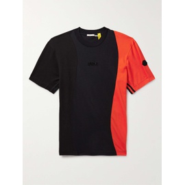 몽클레어 MONCLER GENIUS + 아디다스 오리지널 adidas Originals Logo-Appliqued Panelled Cotton-Pique and Jersey T-Shirt 1647597315640279
