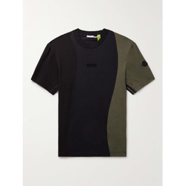 몽클레어 MONCLER GENIUS + 아디다스 오리지널 adidas Originals Logo-Appliqued Panelled Cotton-Pique and Jersey T-Shirt 1647597315640631