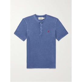 폴로 랄프 로렌 POLO RALPH LAUREN Logo-Embroidered Cotton-Jersey Henley T-Shirt 1647597315656656
