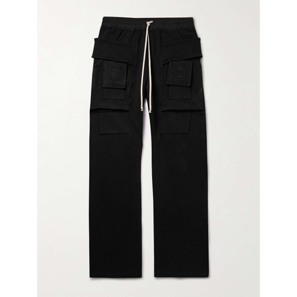  DRKSHDW BY 릭 오웬스 RICK OWENS Furka Straight-Leg Cotton-Jersey Drawstring Cargo Trousers 1647597315695662