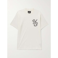 Y-3 Oversized Logo-Print Cotton-Blend Jersey T-Shirt 1647597315695734