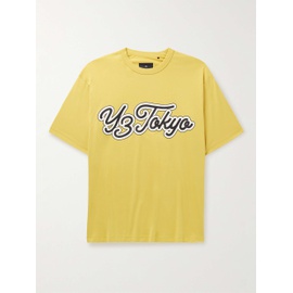 Y-3 Oversized Logo-Print Cotton-Blend Jersey T-Shirt 1647597315714020