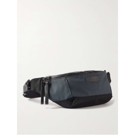 MASTER-PIECE Leather- and CORDURA BALLISTIC-Trimmed Rubberised Shell Belt Bag 1647597315783309