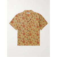 KARTIK RESEARCH Camp-Collar Floral-Print Silk Shirt 1647597315857155