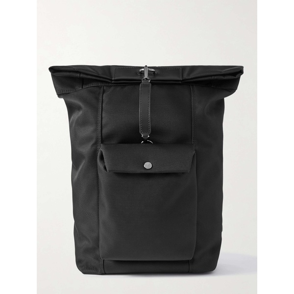  MISMO M/S Escape Leather-Trimmed Ballistic Nylon Backpack 1647597317708205